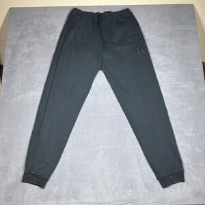 Fore All‎ Womens Cozy Jogger Pants Large Black Fleece Unisex Fit Casual Pockets